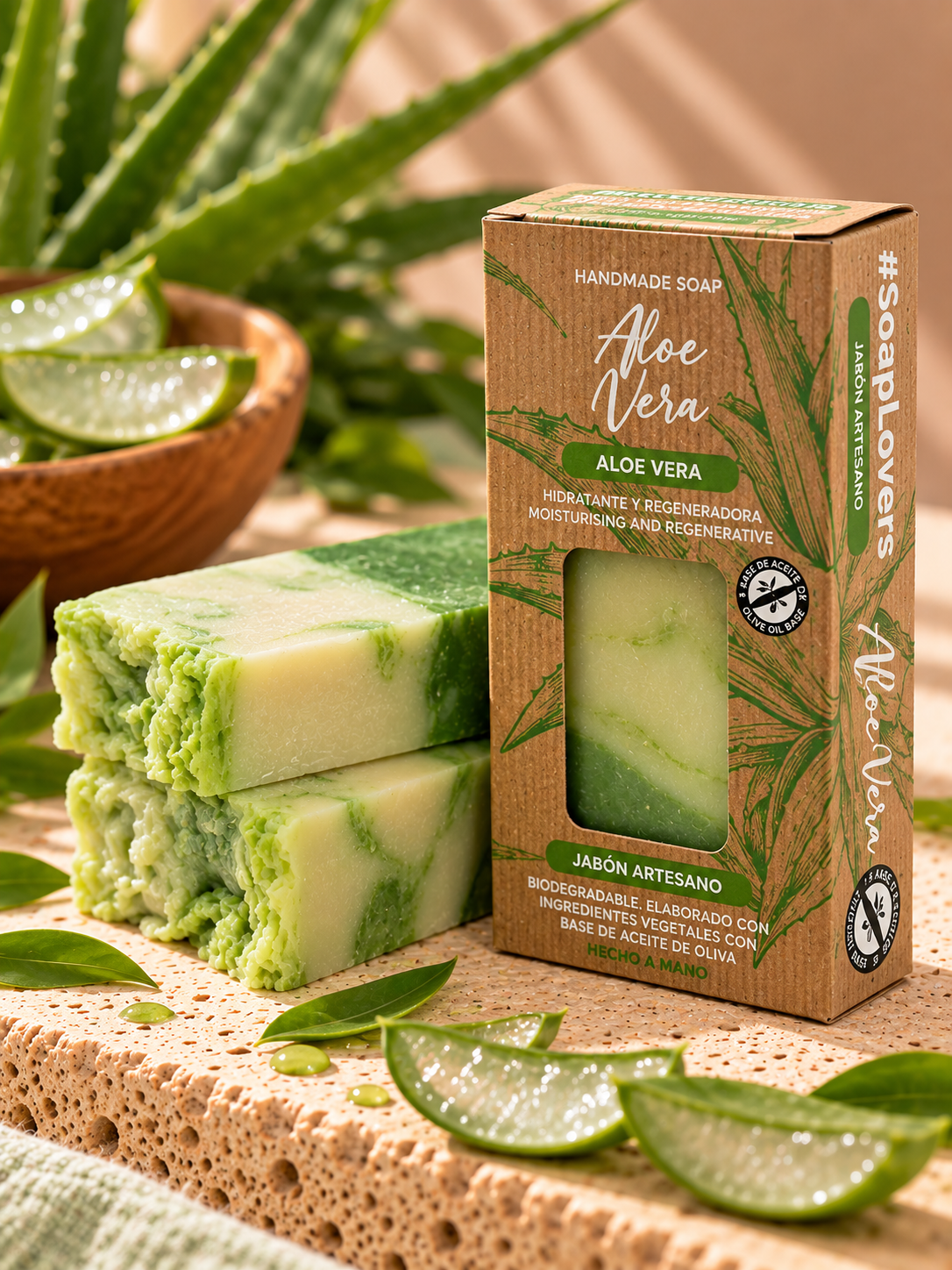 Jabón de Aloe Vera · Hidratante & Regenerador