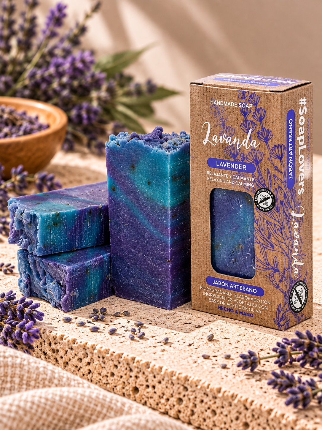 Xabón de Lavanda · Relaxante e Calmante
