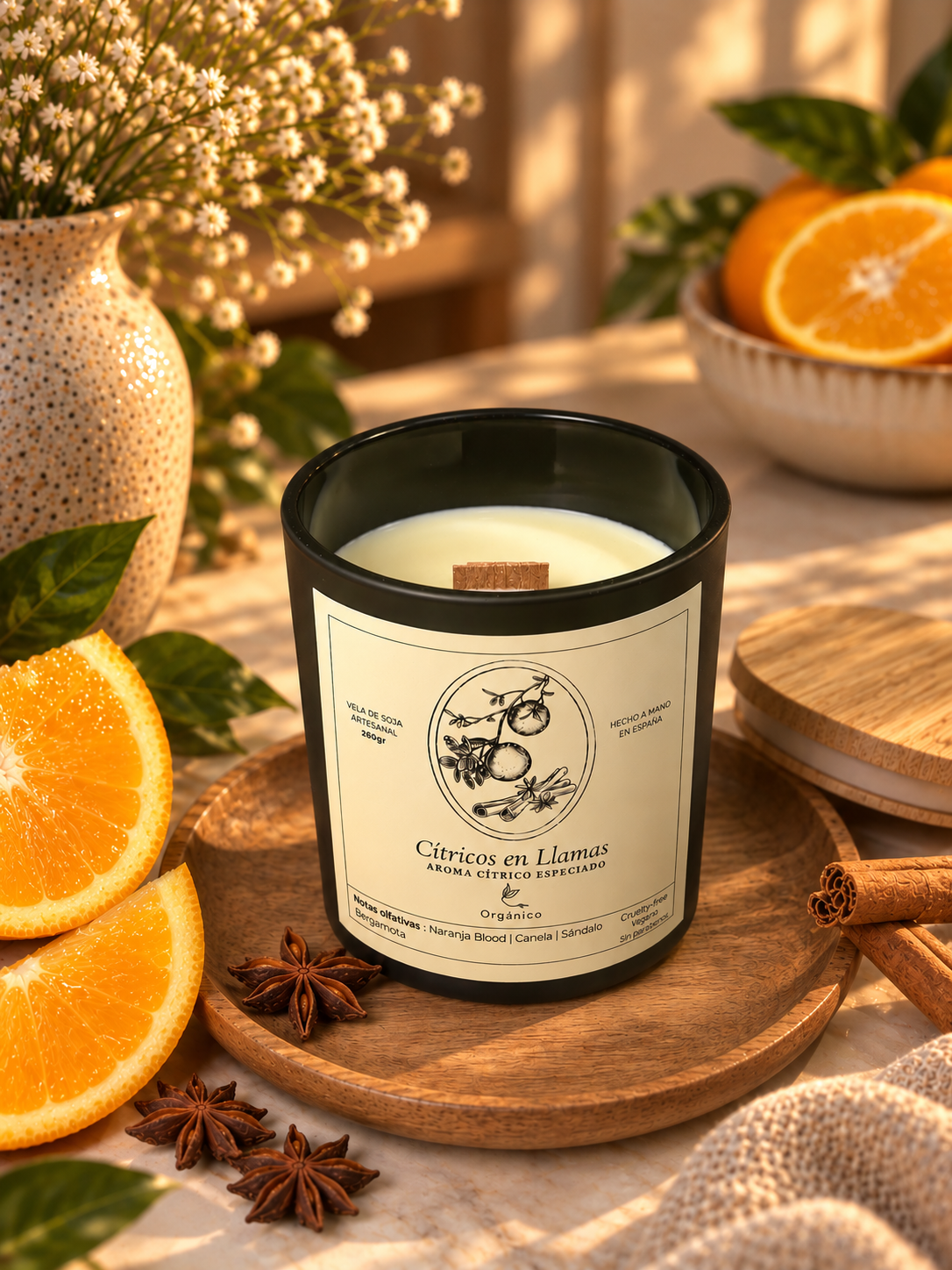Vela · Naranja & Canela