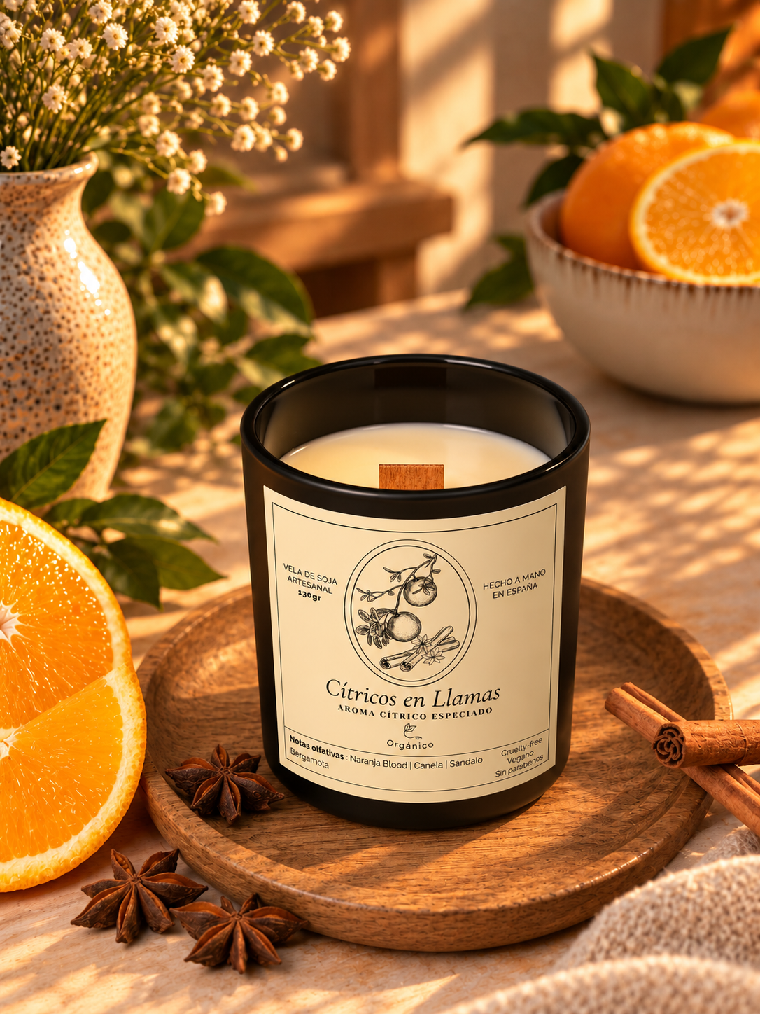 Vela · Naranja & Canela