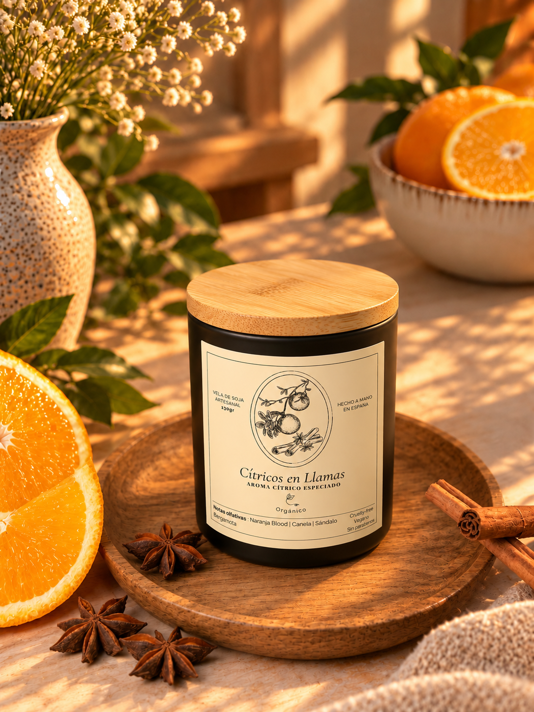 Vela · Naranja & Canela