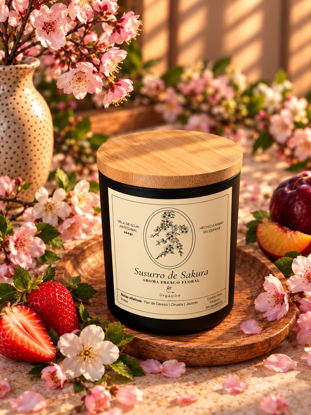 Vela · Jazmín & Flor de Cerezo