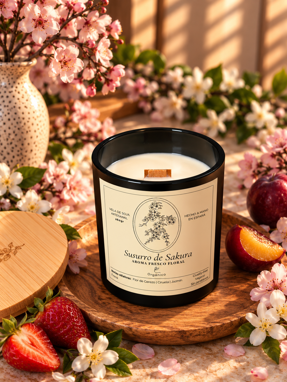 Vela · Jazmín & Flor de Cerezo