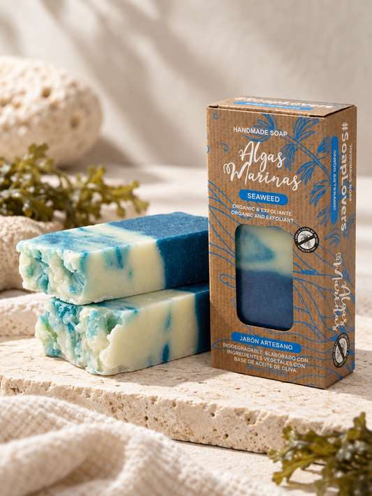 Jabón de Algas Marinas · Reductor & Exfoliante