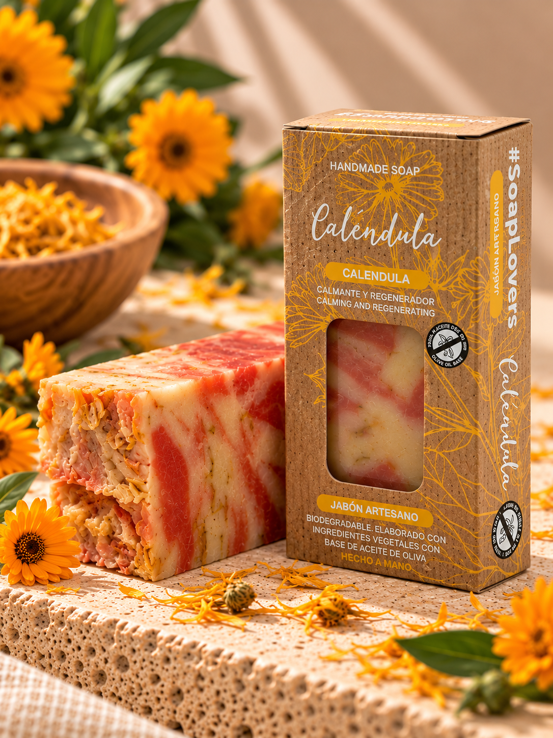 Jabón de Caléndula · Calmante & Regenerador