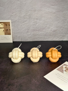 Vela Decorativa Nudo - BEIGE